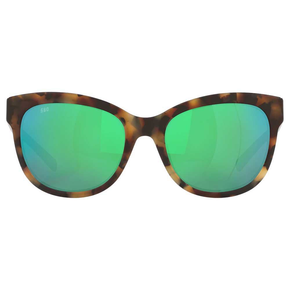 Купить Costa 06S2004-20040254 Зеркальные поляризованные солнцезащитные очки Bimini Shiny Vintage Tortoise Green Mirror 580G/CAT2 7ft.ru в интернет магазине Семь Футов