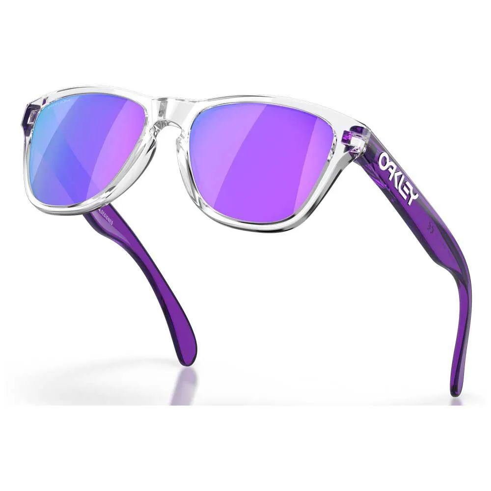 Купить Oakley oj9009-0348 Солнцезащитные очки Frogskins XXS Prizm Clear 25x12x10 Prizm Iridium Violet/CAT3 7ft.ru в интернет магазине Семь Футов