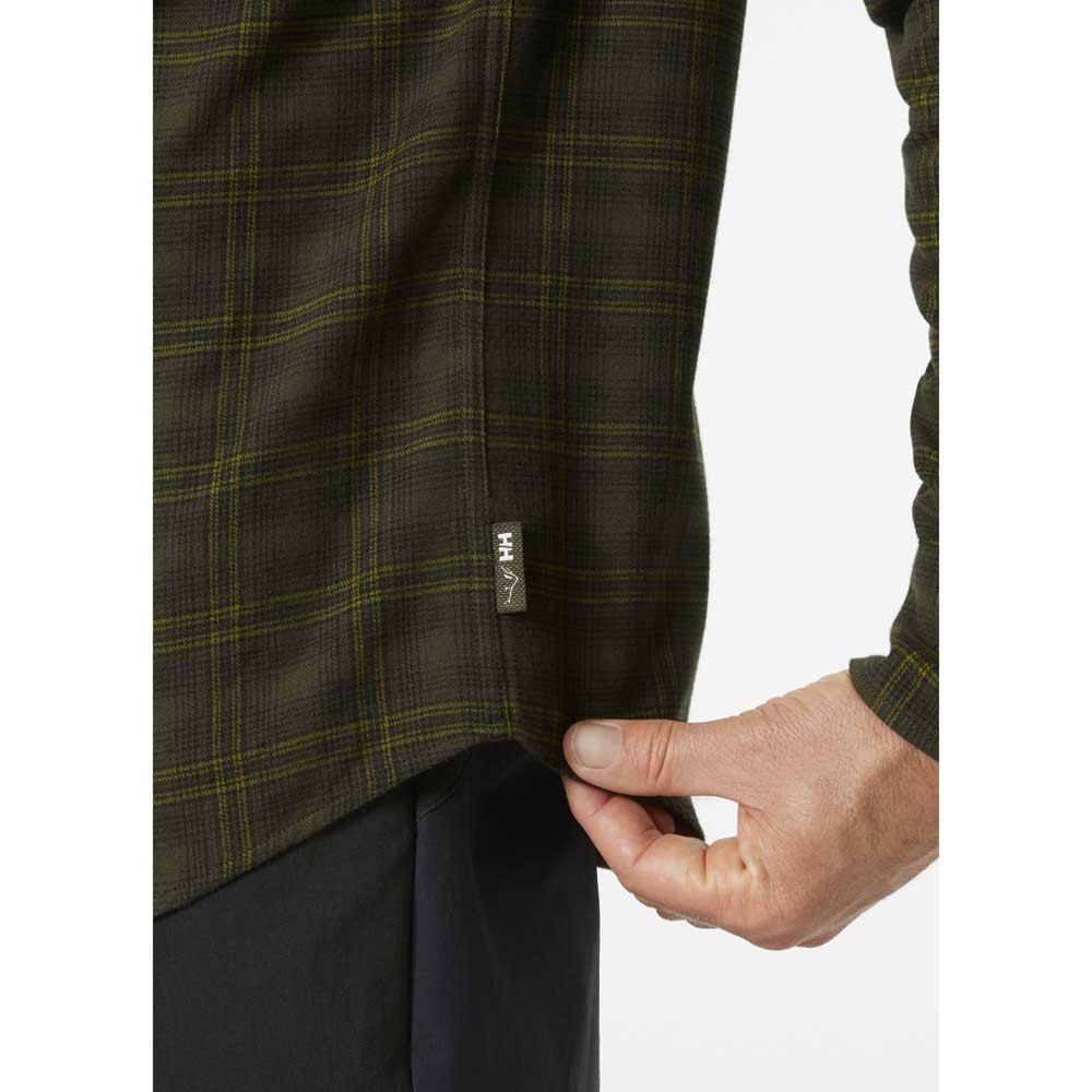 Купить Helly hansen 62731_431-L Футболка Lokka Organic Flannel Зеленый Utility Green Classic Plai L 7ft.ru в интернет магазине Семь Футов