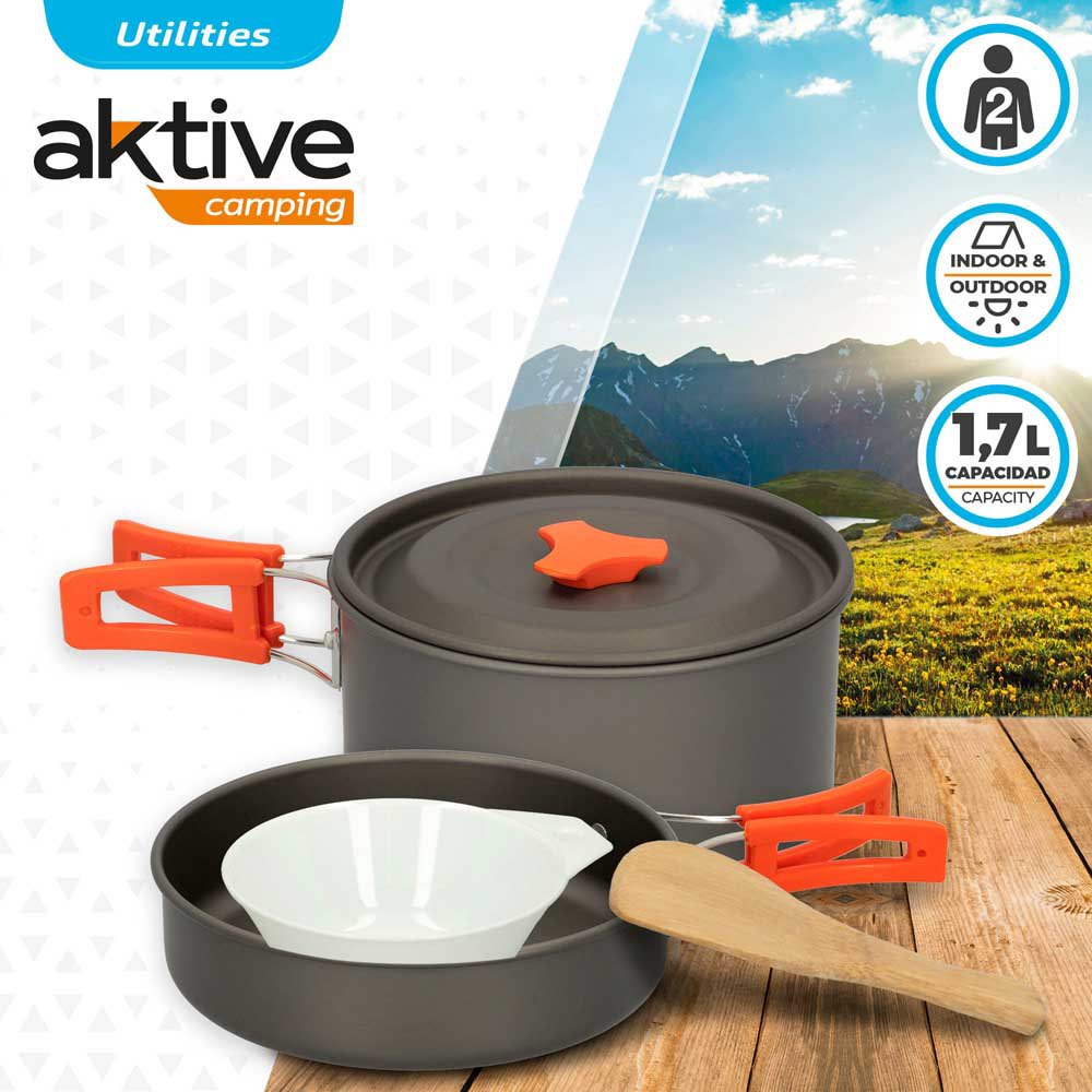 Купить Aktive 52996 Camping Набор посуды 8 куски  Multicolor 7ft.ru в интернет магазине Семь Футов
