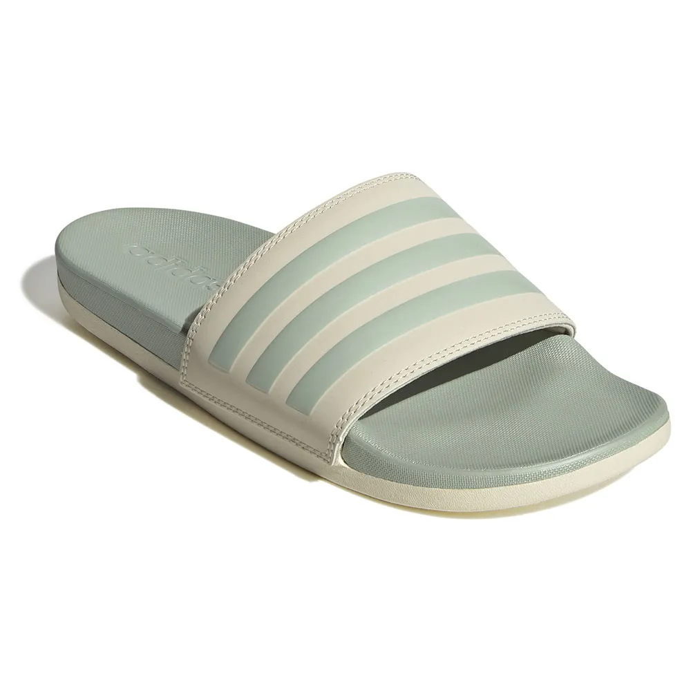 Купить adidas ji4729/6 Шлёпанцы Adilette Comfort Wonder White / Linen Green Met / Linen Green Met 32x20x10 EU 38 7ft.ru в интернет магазине Семь Футов
