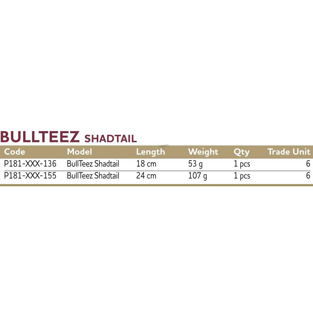 Купить Westin P181-498-155 BullTeez Shadtail Мягкая приманка 240 mm 107g Cola Perch 7ft.ru в интернет магазине Семь Футов