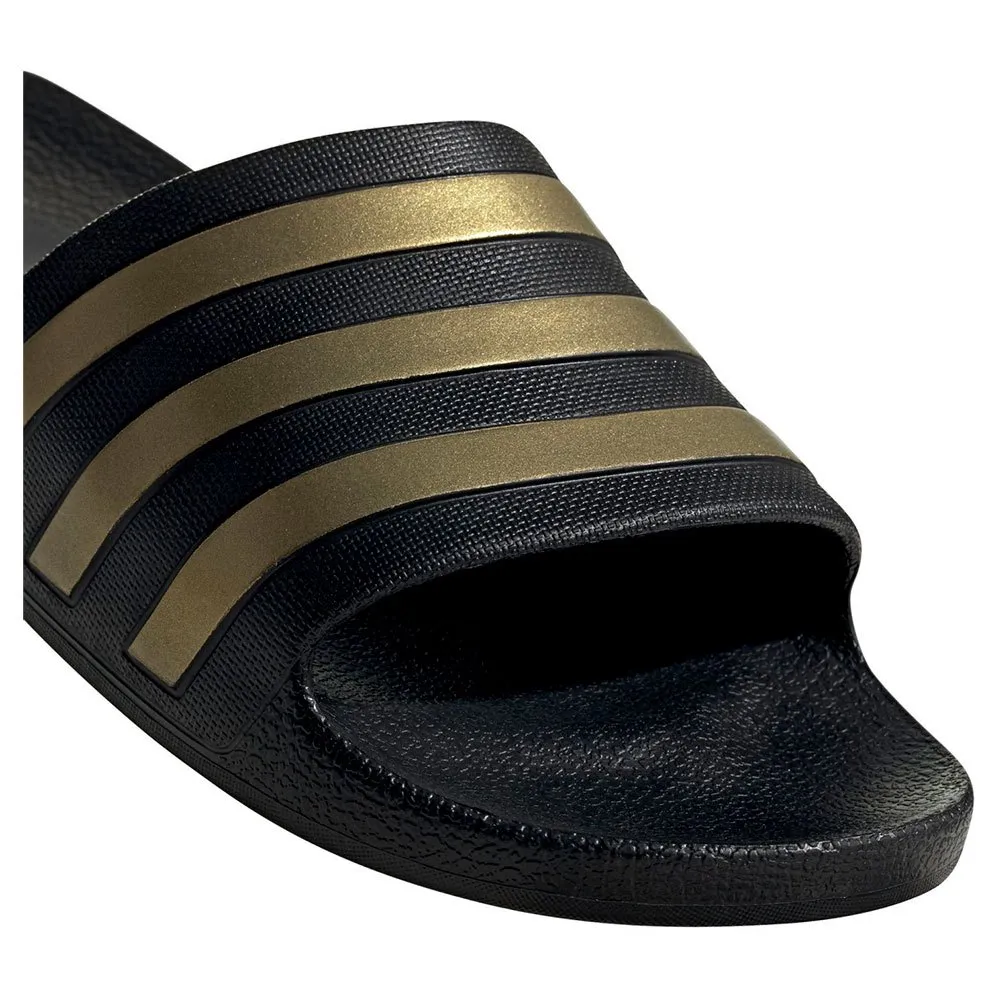 Купить adidas eg1758/11 Шлёпанцы Adilette Aqua Core Black / Gold Metal / Core Black 32x20x10 EU 46 7ft.ru в интернет магазине Семь Футов