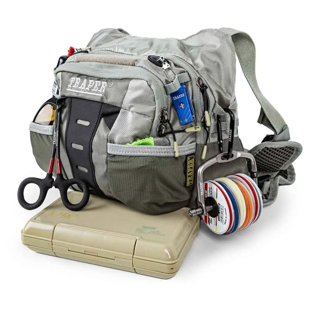 Купить Traper fly 81349 Жилет Combo Active Chest Pack Серый Grey 7ft.ru в интернет магазине Семь Футов