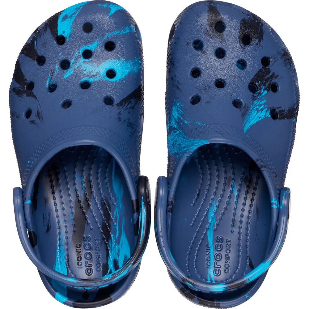 Купить Crocs 206838-4hq-c4 Деревянные башмаки Classic Marbled Navy / Multi 35x25x15 EU 19 7ft.ru в интернет магазине Семь Футов