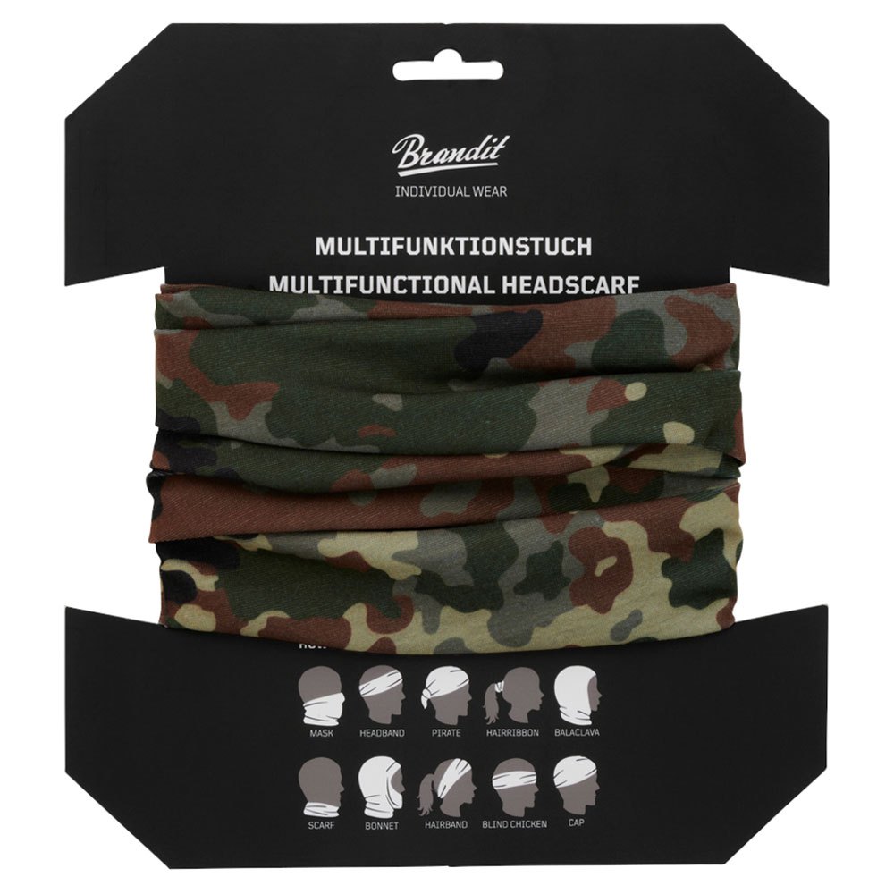 Купить Brandit 7016-14-OS Multifunctional шейный гетры Зеленый Flecktarn 7ft.ru в интернет магазине Семь Футов