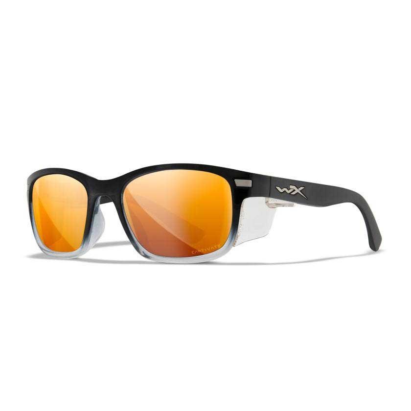 Купить Wiley x AC6HLX04-UNIT поляризованные солнцезащитные очки Helix Bronze Mirror / Copper / Gloss Black Fade To Clear Crystal 7ft.ru в интернет магазине Семь Футов