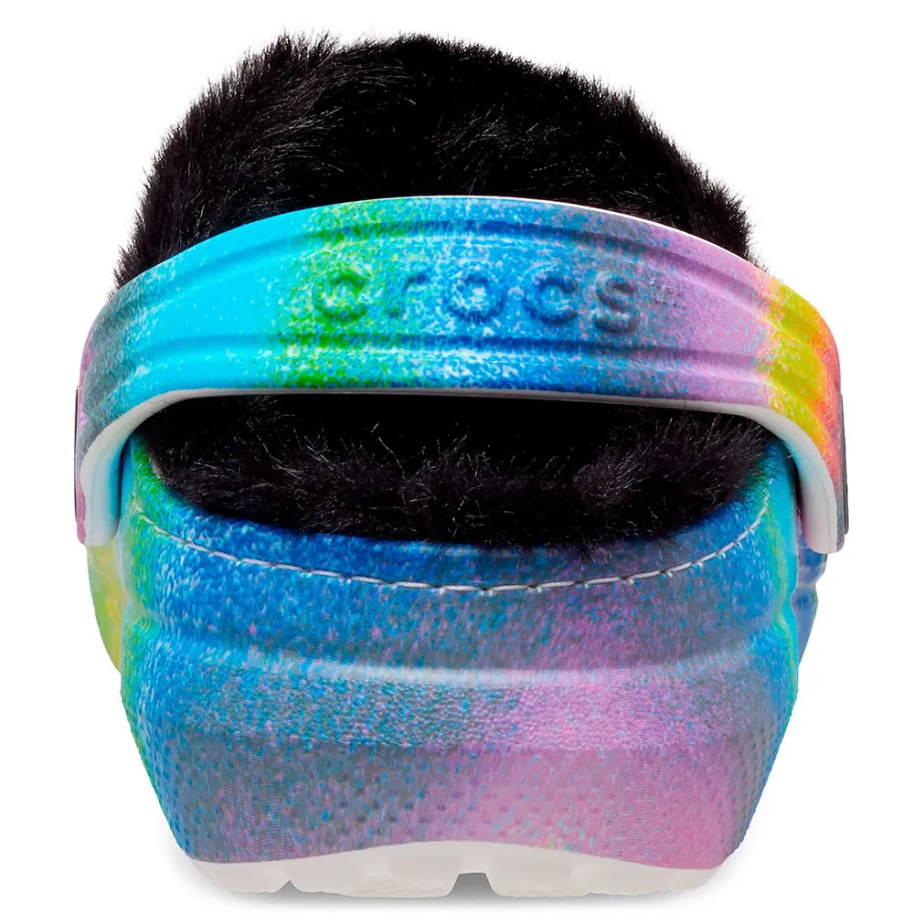 Купить Crocs 208095-94s-c5 Деревянные башмаки Classic Lined Spray Dye White / Multi 35x25x15 EU 20 7ft.ru в интернет магазине Семь Футов