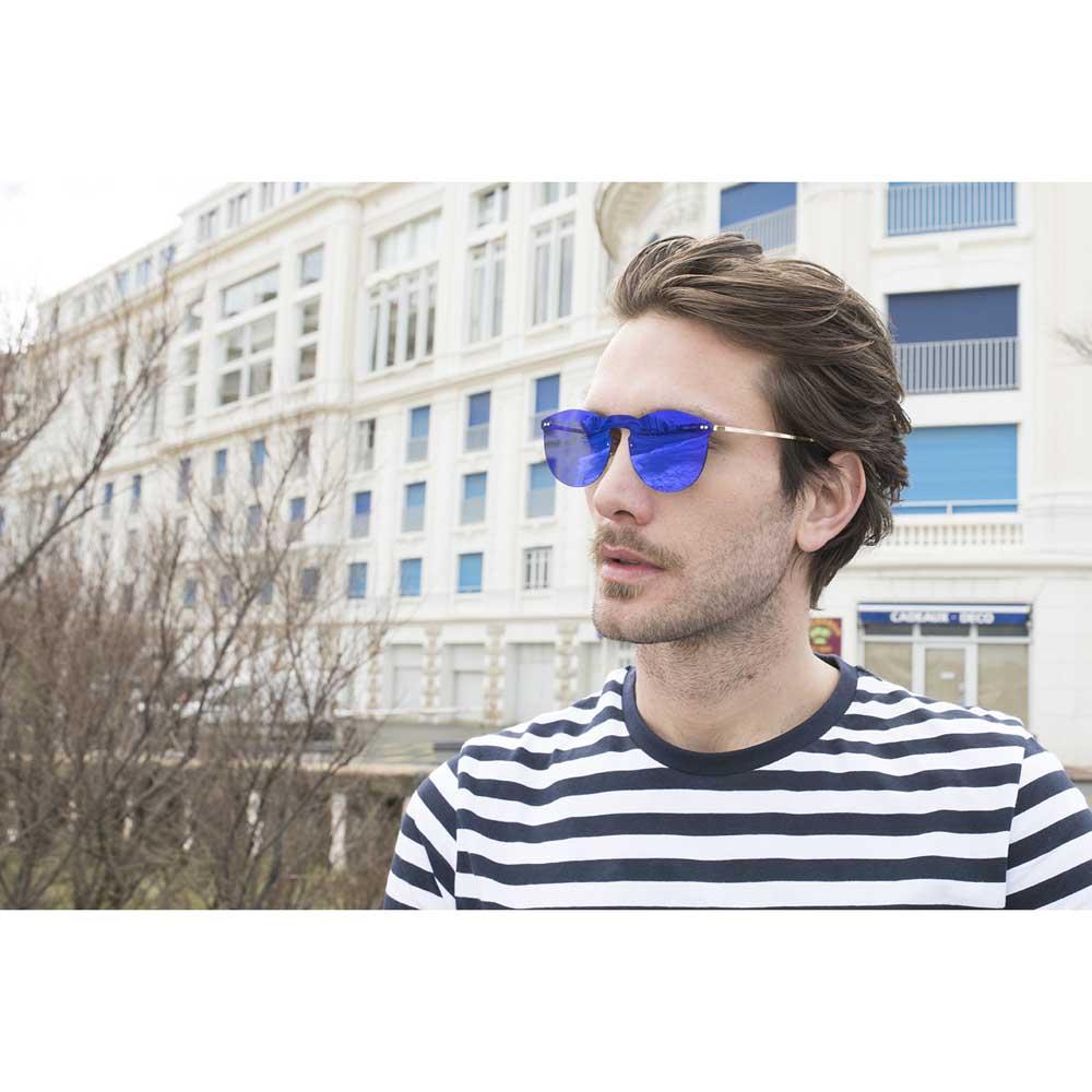 Купить Ocean sunglasses 20.2 Солнцезащитные очки Berlin Space Flat Dark Revo Blue Metal Gold Temple/CAT3 7ft.ru в интернет магазине Семь Футов