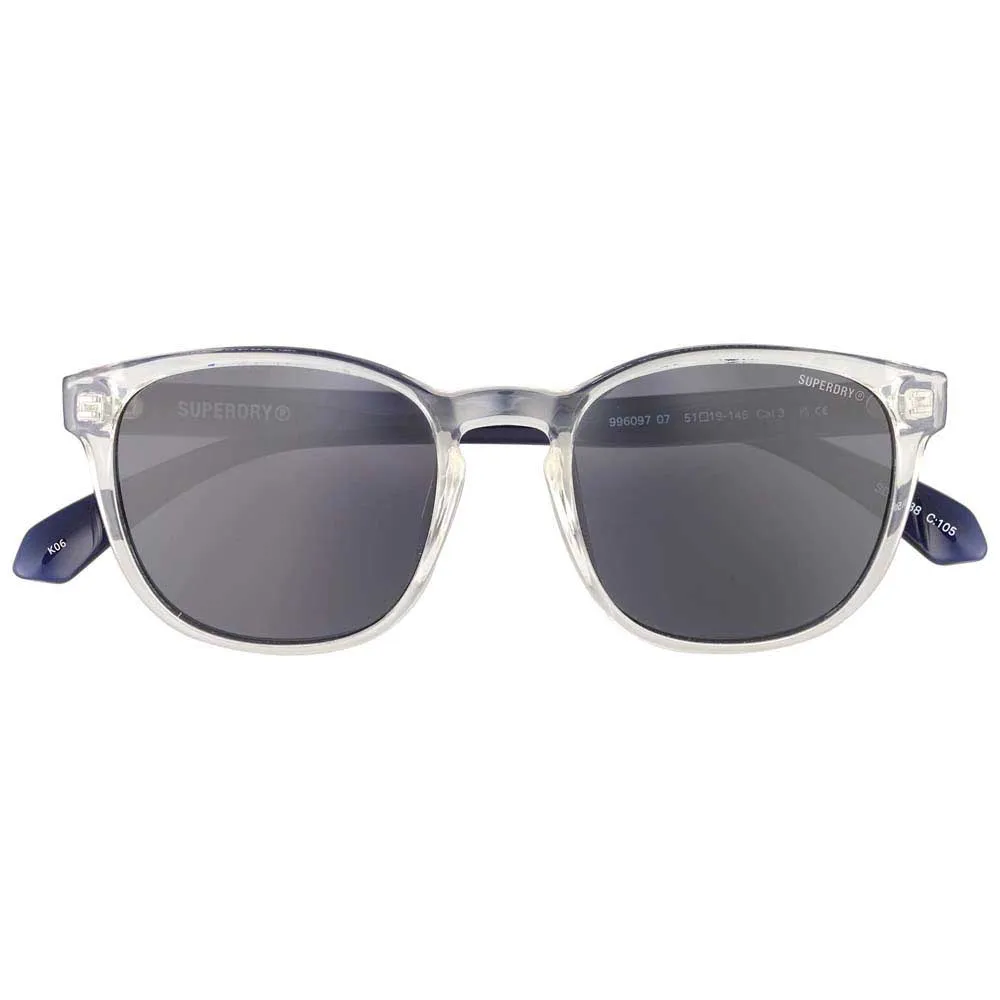 Купить Superdry 996097-07-3030 Солнцезащитные очки Sds-5038-105 Crystal / Blue Solid Smoke/CAT3 7ft.ru в интернет магазине Семь Футов