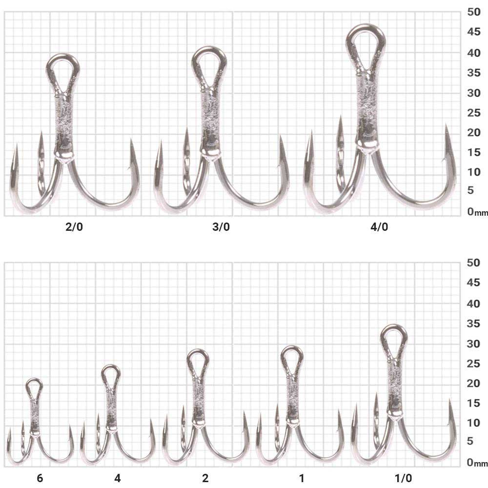 Купить Asari ATO4TN-3/0 Ocean Колючий Тройной Крючок  Silver 3/0 7ft.ru в интернет магазине Семь Футов