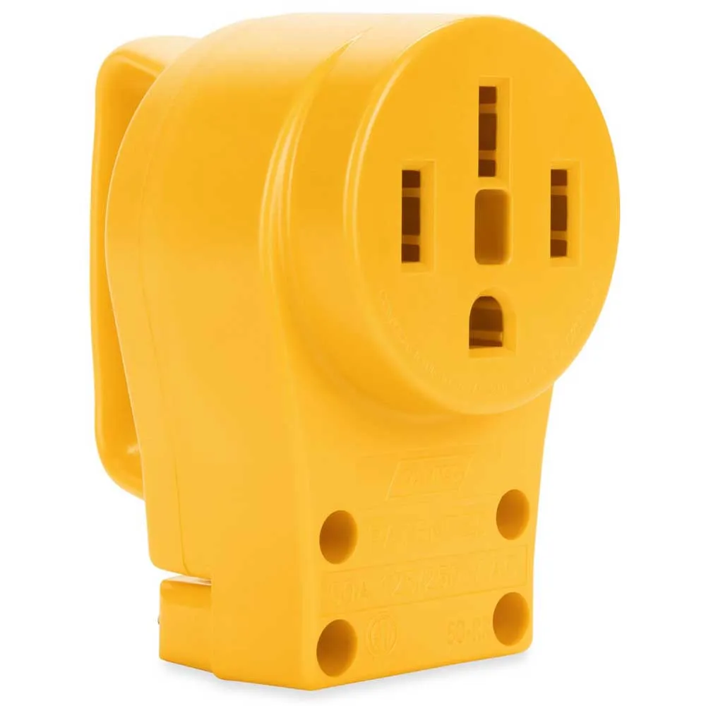 Купить Camco 17-55353 Адаптер Power Grip 50A Yellow 21x10x10 7ft.ru в интернет магазине Семь Футов