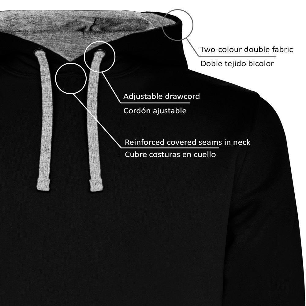 Купить Kruskis SU1067050258K038 Толстовка с капюшоном Carpfishing Two-Colour Черный Black / Grey 2XL 7ft.ru в интернет магазине Семь Футов