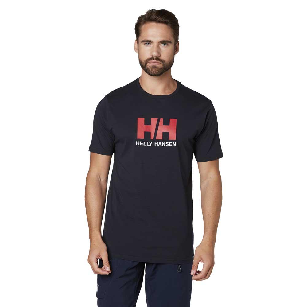 Купить Helly hansen 33979_597-S Футболка с коротким рукавом Logo Голубой Navy S 7ft.ru в интернет магазине Семь Футов