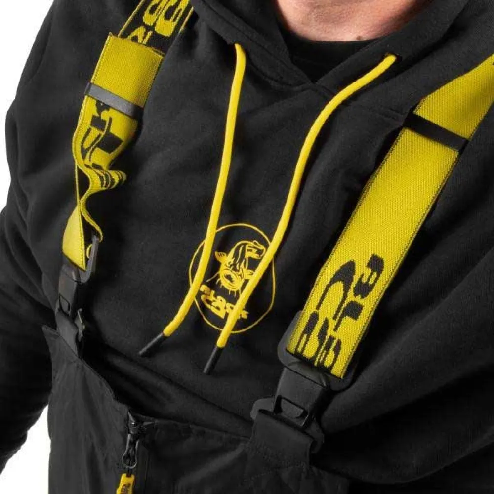 Купить Black cat BO500001 брюки с бретелями Waterproof  Black / Yellow S 7ft.ru в интернет магазине Семь Футов
