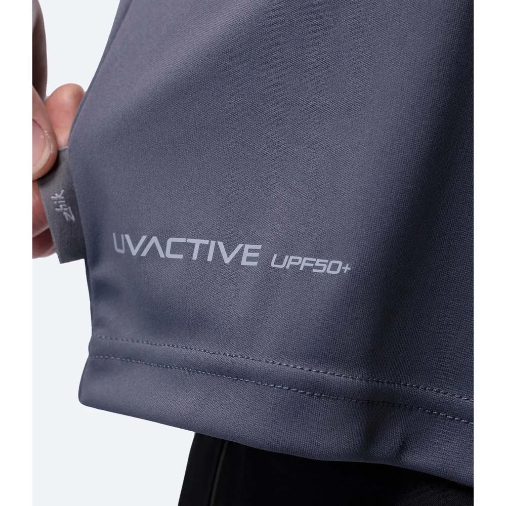 Купить Zhik atp-0086-m-slt-lll Поло с коротким рукавом UV Uvactive Zip Sports Slate 30x20x5 7ft.ru в интернет магазине Семь Футов