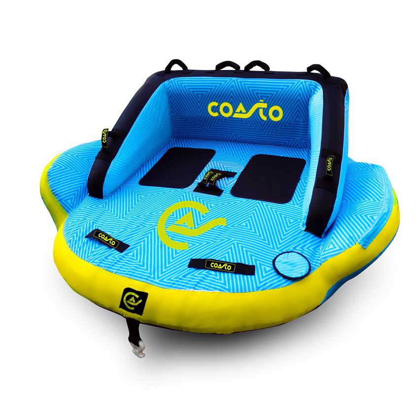 Купить Coasto PB-CBBOXER2 Буксируемый диван Boxer 2P  Blue / Yellow / Black 2 place 7ft.ru в интернет магазине Семь Футов