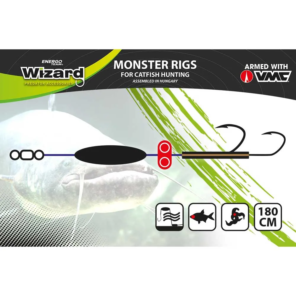 Купить Wizard 79335-903 связанный крючок Monster River Upose Pro Classic Black / Green 7/0-9/0 7ft.ru в интернет магазине Семь Футов