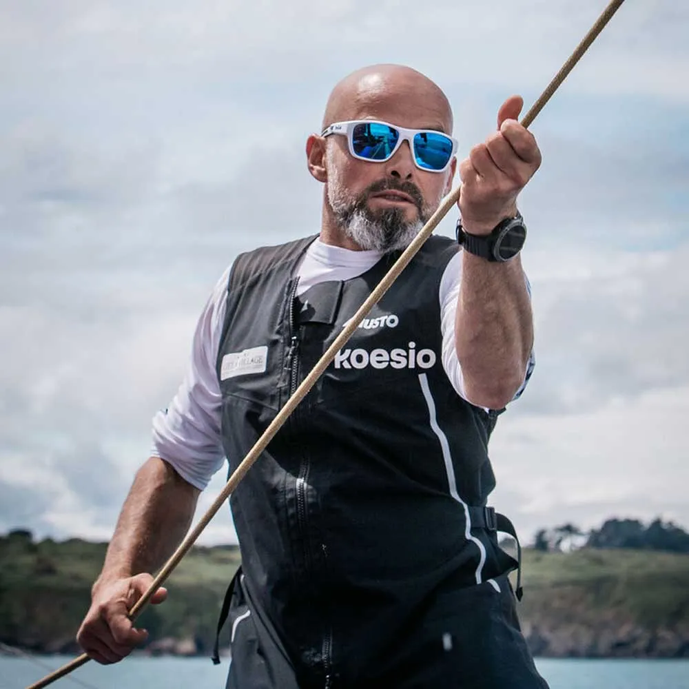 Купить Bolle BS035002 поляризованные солнцезащитные очки Airdrift White Matte Navy Volt+ Offshore Polarized/CAT3 7ft.ru в интернет магазине Семь Футов