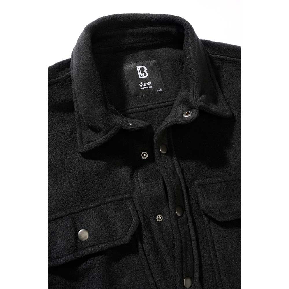 Купить Brandit 9720-2-4XL Рубашка с длинным рукавом Jeff Черный Black 4XL 7ft.ru в интернет магазине Семь Футов