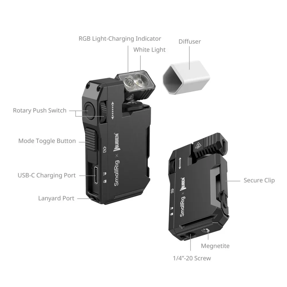 Купить Smallrig 5710 Фонарик  Black 10x5x3 7ft.ru в интернет магазине Семь Футов
