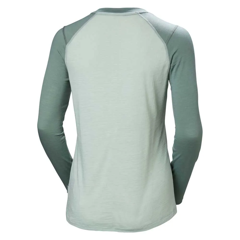 Купить Helly hansen 49532_462-m Базовый слой с длинным рукавом Durawool Crew Green Mist 30x25x2 7ft.ru в интернет магазине Семь Футов