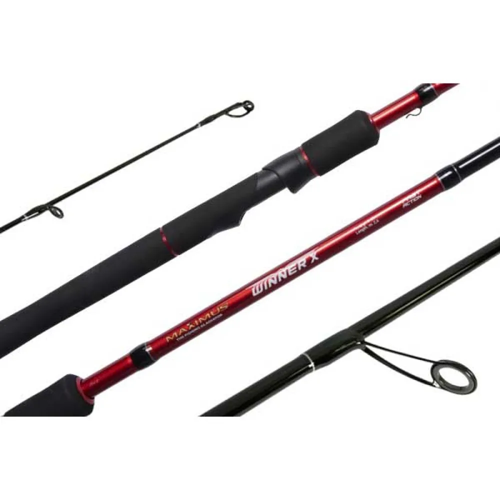 Купить Maximus rods mswx21l спиннинговое удилище Winner X Black / Red 110x10x10 2.1 m 7ft.ru в интернет магазине Семь Футов