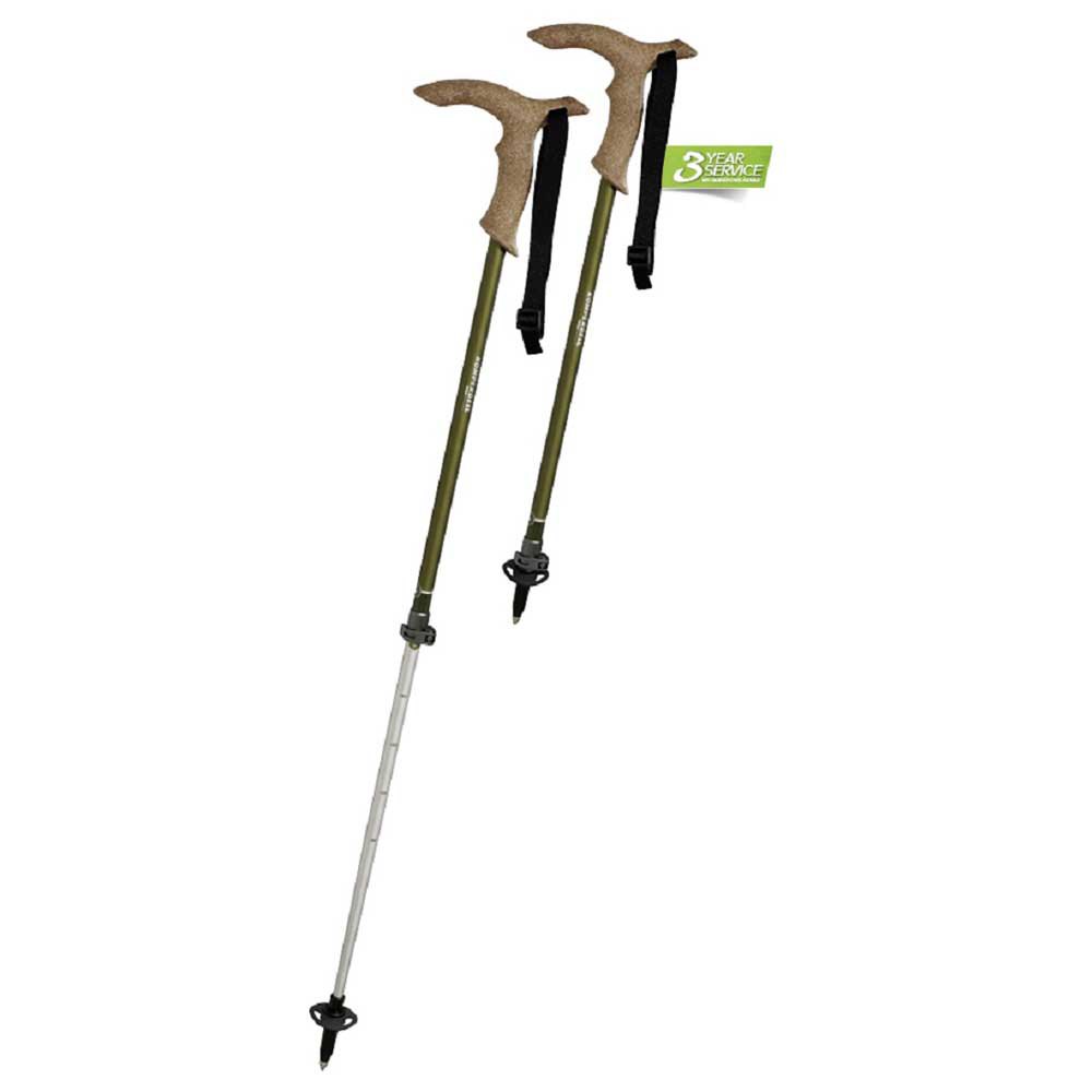 Купить Komperdell 1862302-10-TELE Walker Powerlock Полюс 1 Единица Бежевый Silver / Dark Green 80-100 cm 7ft.ru в интернет магазине Семь Футов