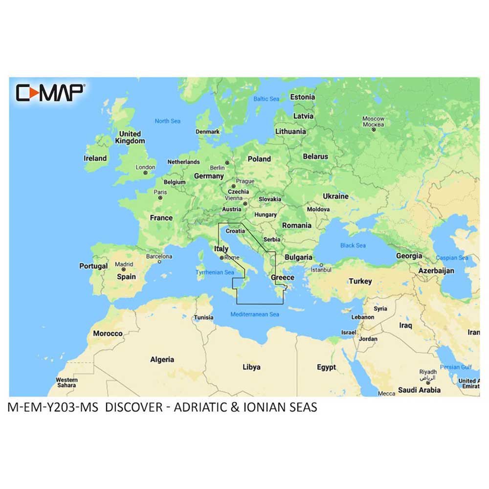 Купить C-map M-EM-Y203-MS Adriatic&Ionian Seas карта  Multicolour 7ft.ru в интернет магазине Семь Футов