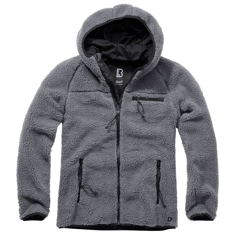 Купить Brandit 5024-5-7XL Куртка Teddy Worker Серый  Anthracite 7XL 7ft.ru в интернет магазине Семь Футов