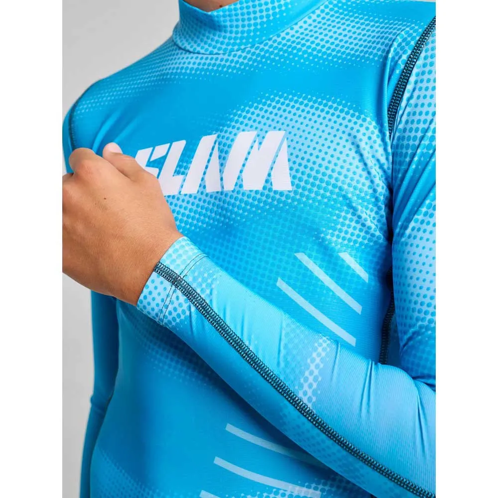 Купить Slam a319002s00-w74-152 Rash guard с длинным рукавом Foil Greek Blue 30x25x2 12 Years 7ft.ru в интернет магазине Семь Футов