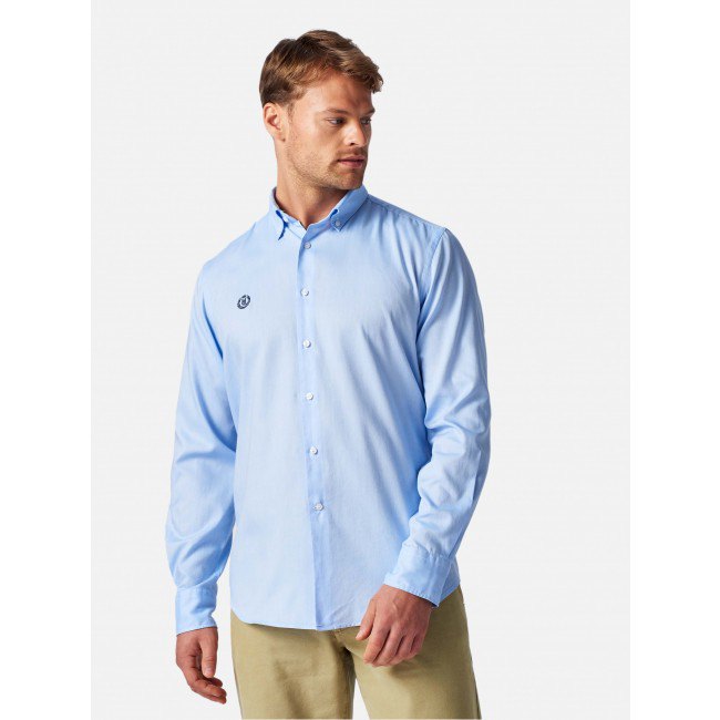 Купить Henri lloyd A231161001-620-XL Рубашка с длинным рукавом Henri Oxford Голубой Light Blue XL 7ft.ru в интернет магазине Семь Футов