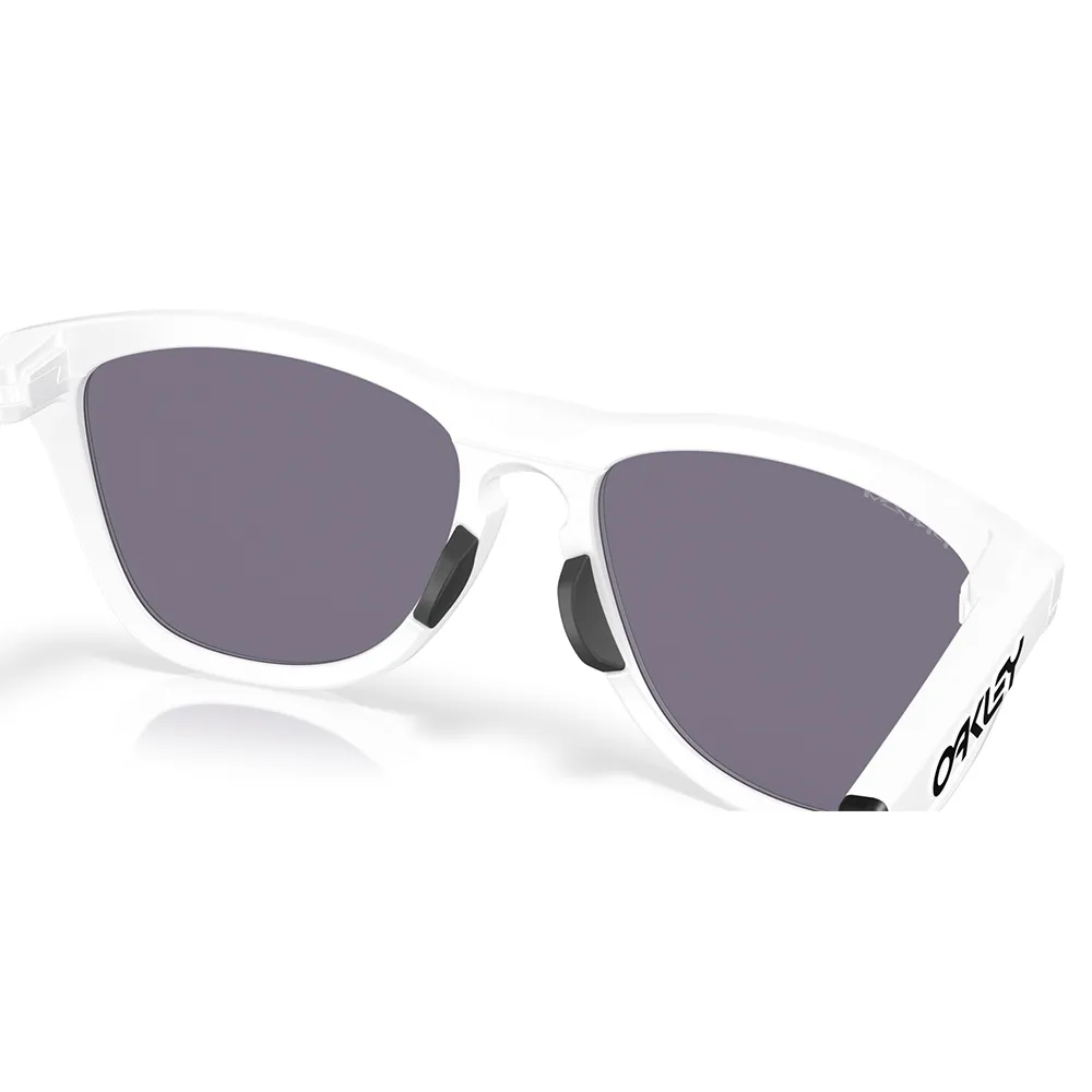 Купить Oakley OO9289-0855-55 Солнцезащитные очки Frogskins hybrid Бесцветный Matte White Prizm Grey/CAT3 7ft.ru в интернет магазине Семь Футов
