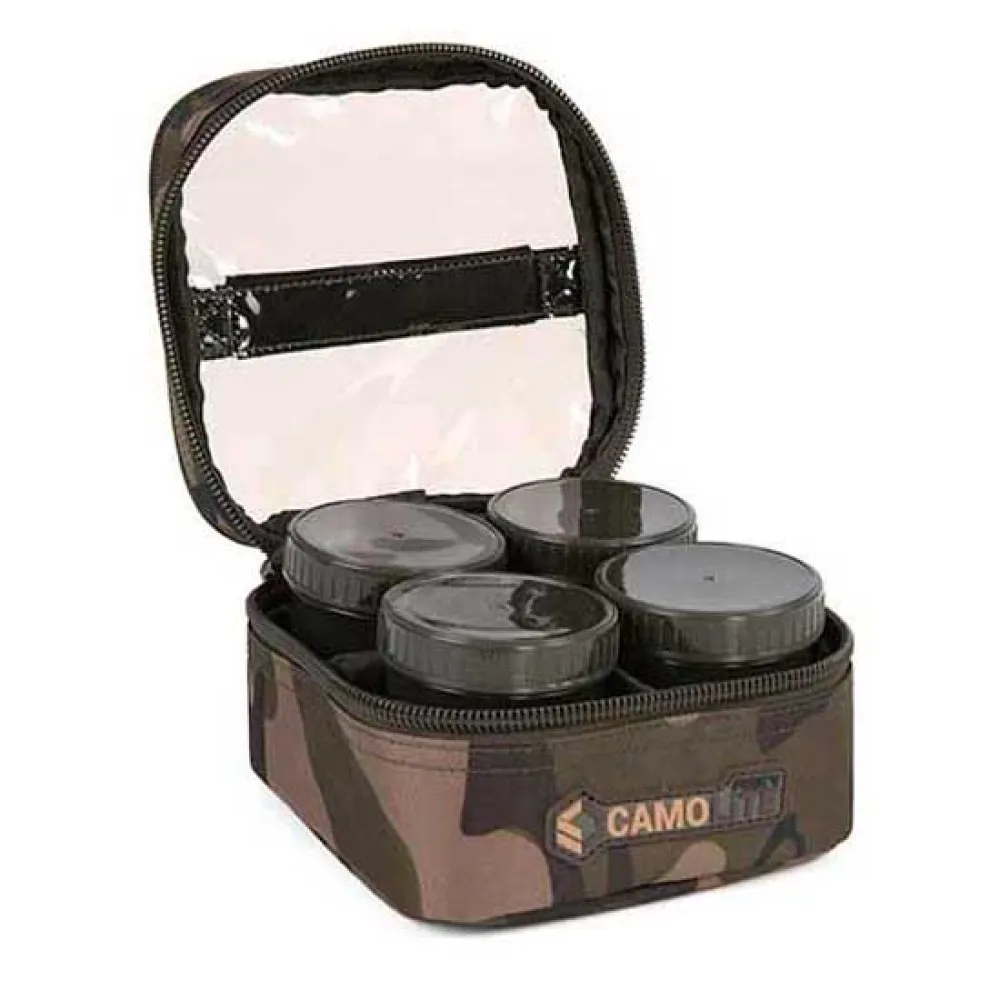 Купить Fox international CLU501 мешок для приманки Camolite™ 6 Pot Hookbait Camo 7ft.ru в интернет магазине Семь Футов