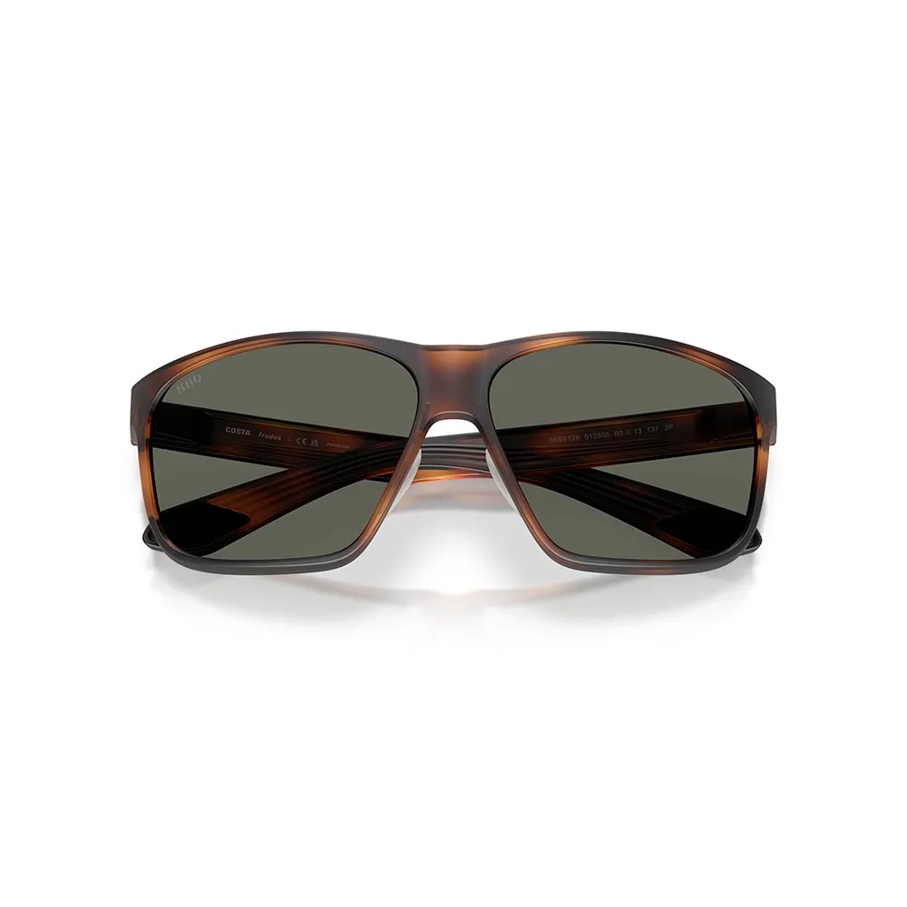 Купить Costa 06s9128-91280560 поляризованные солнцезащитные очки Trades Matte Tortoise 01 20x10x10 Gray 580G/CAT3 7ft.ru в интернет магазине Семь Футов