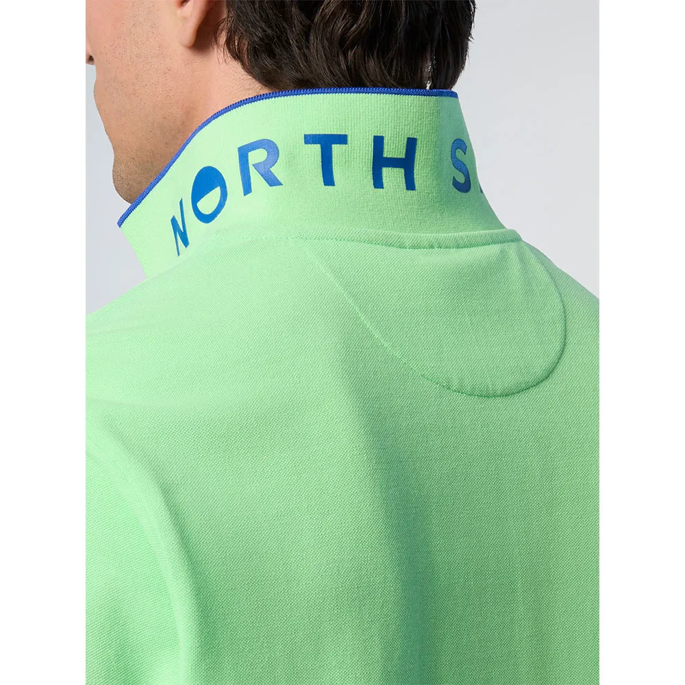 Купить North sails 692452-0425-XL Поло с короткими рукавами Striped In Contrast Зеленый Summer Green XL 7ft.ru в интернет магазине Семь Футов