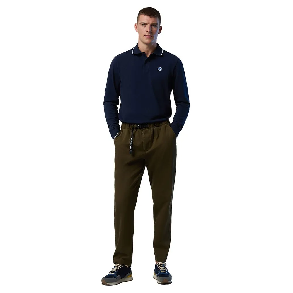 Купить North sails 692454-0802-XL Поло с длинным рукавомным рукавом Basic Голубой Navy Blue XL 7ft.ru в интернет магазине Семь Футов