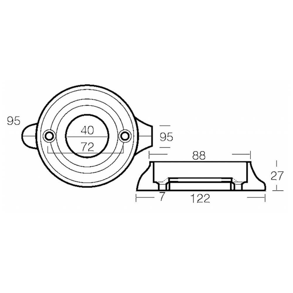 Купить Tecnoseal 2626512A Sea Drive 120 Анод из алюминиевого воротника  Silver 7ft.ru в интернет магазине Семь Футов