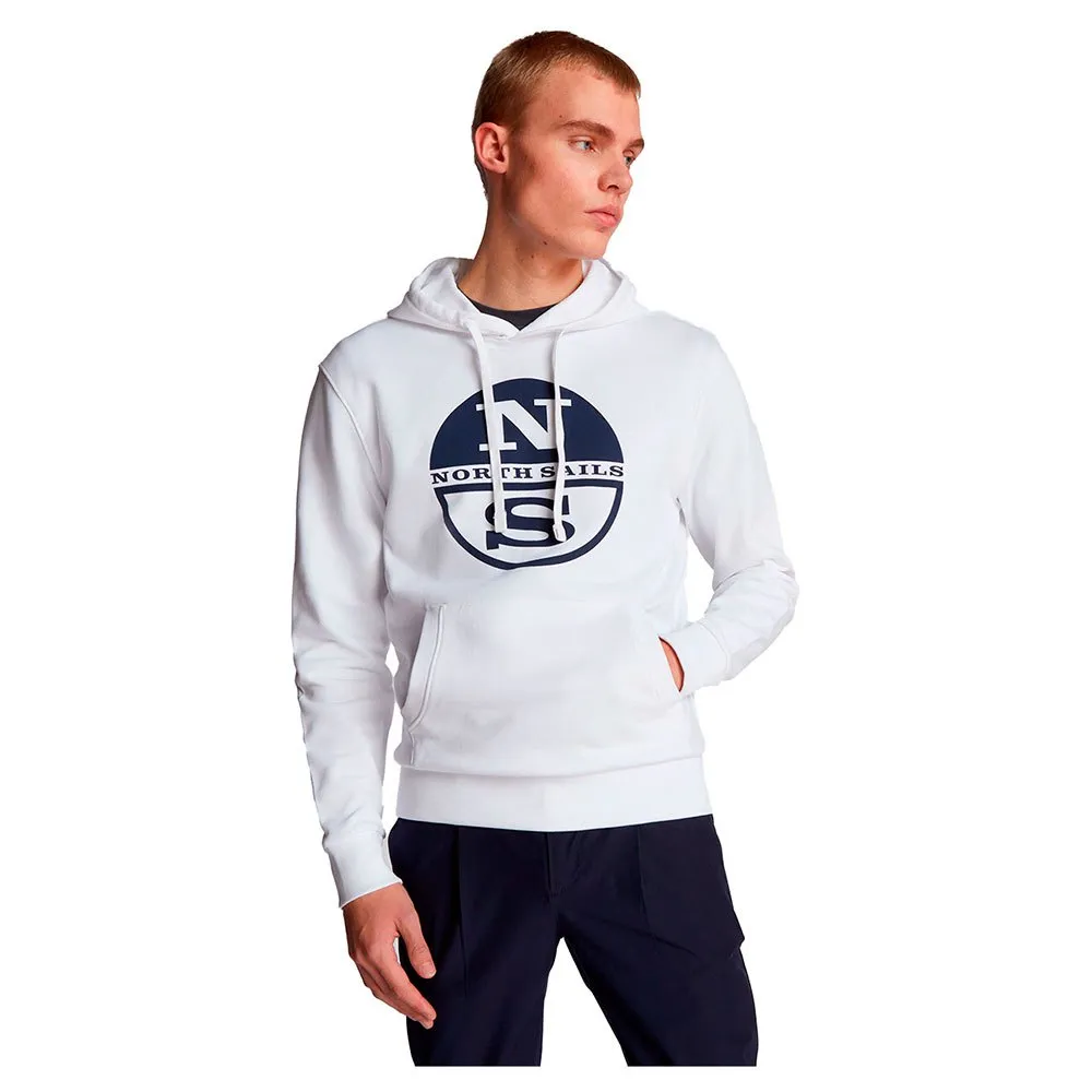 Купить North sails 691003-0101-7 Толстовка с капюшоном 691003 Graphic Белая White 3XL 7ft.ru в интернет магазине Семь Футов