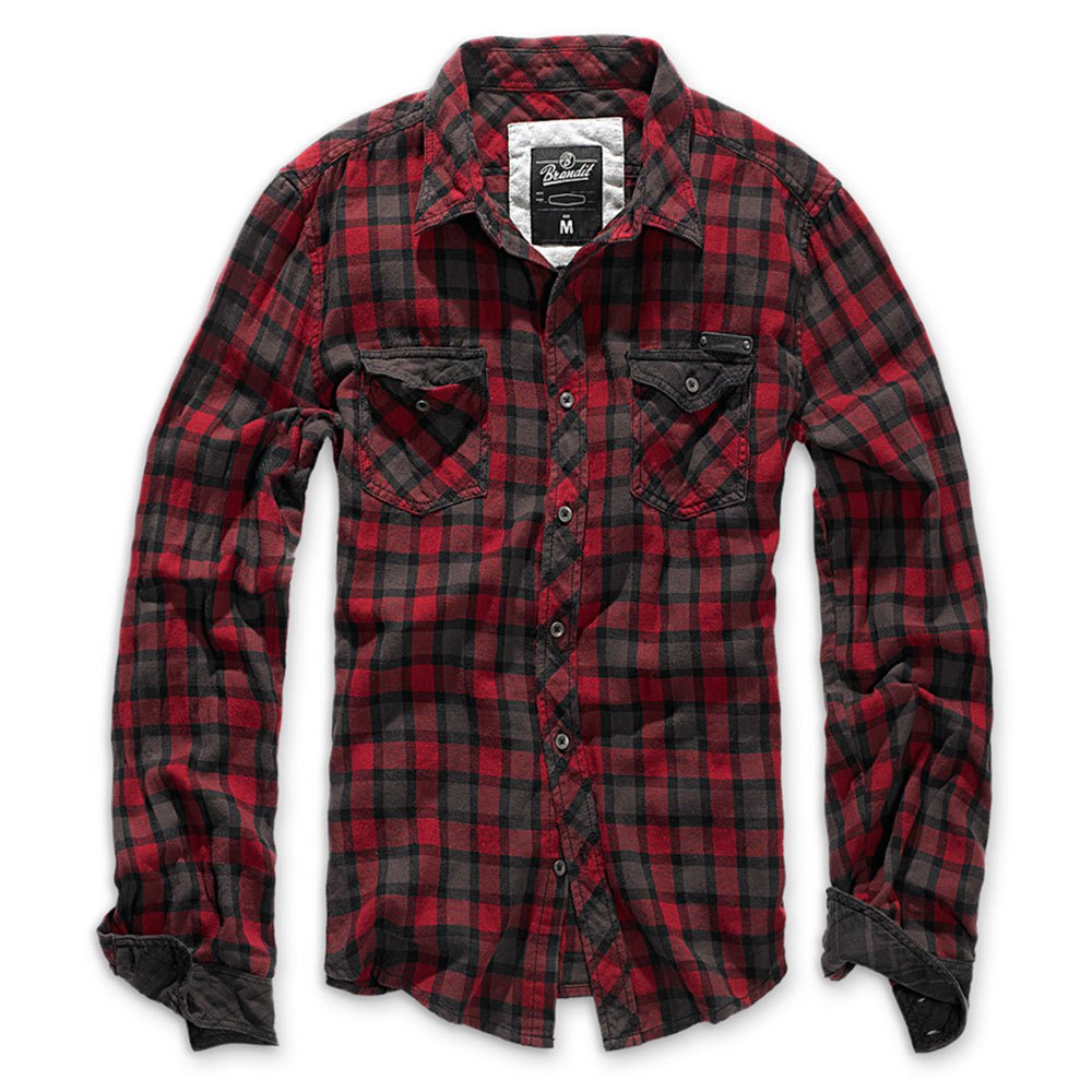 Купить Brandit 4016-84-M Рубашка с длинным рукавом Check Duncan Красный Red / Brown M 7ft.ru в интернет магазине Семь Футов