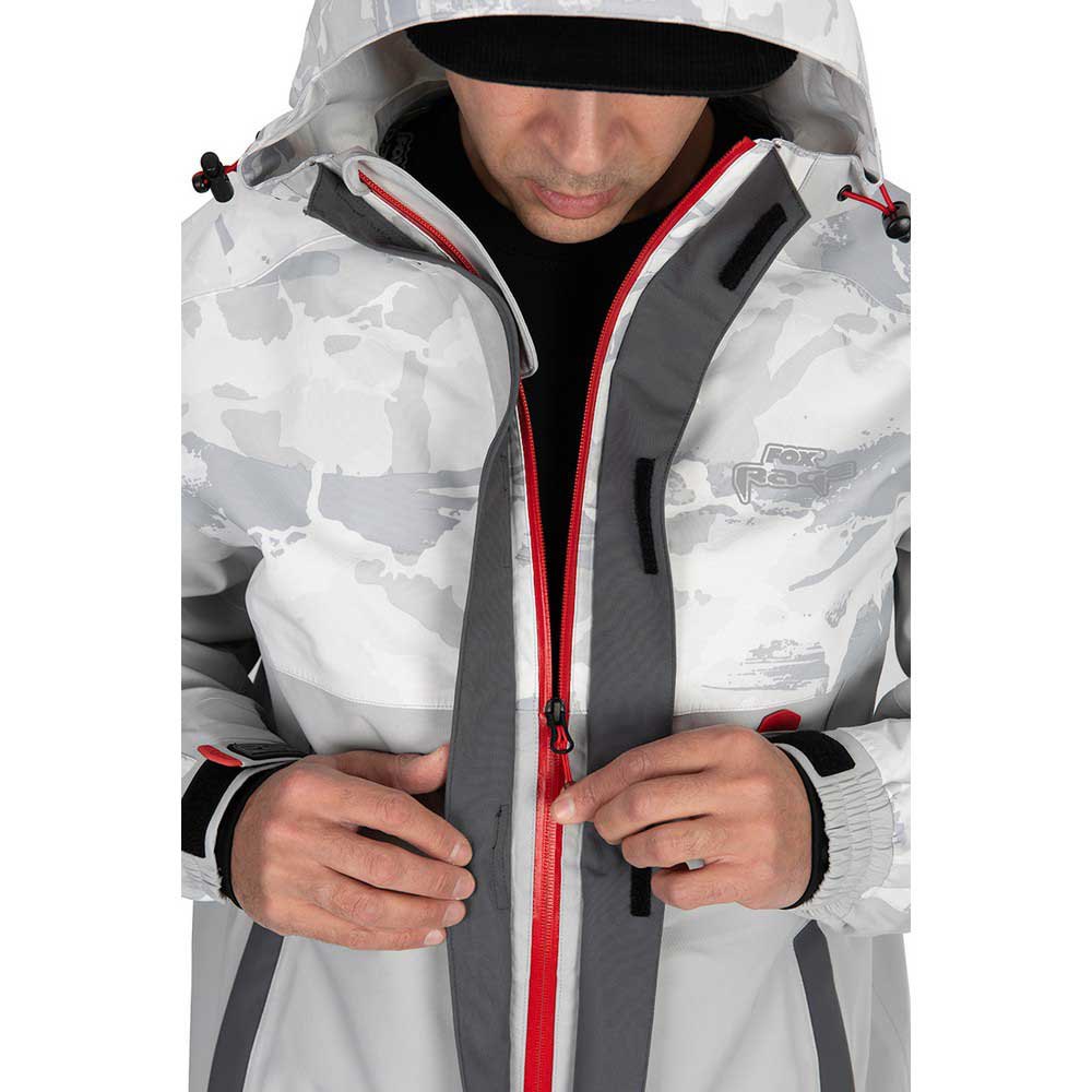 Купить Fox rage NPR459 Куртка Light Triple Layer Серый  White 2XL 7ft.ru в интернет магазине Семь Футов