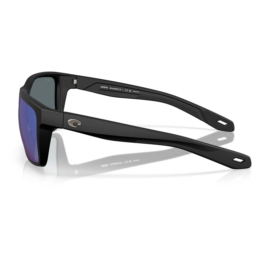 Купить Costa 06S9120-91200658 поляризованные солнцезащитные очки Broadbill ii Matte Black 01 Blue Mirror 580P/CAT3 7ft.ru в интернет магазине Семь Футов
