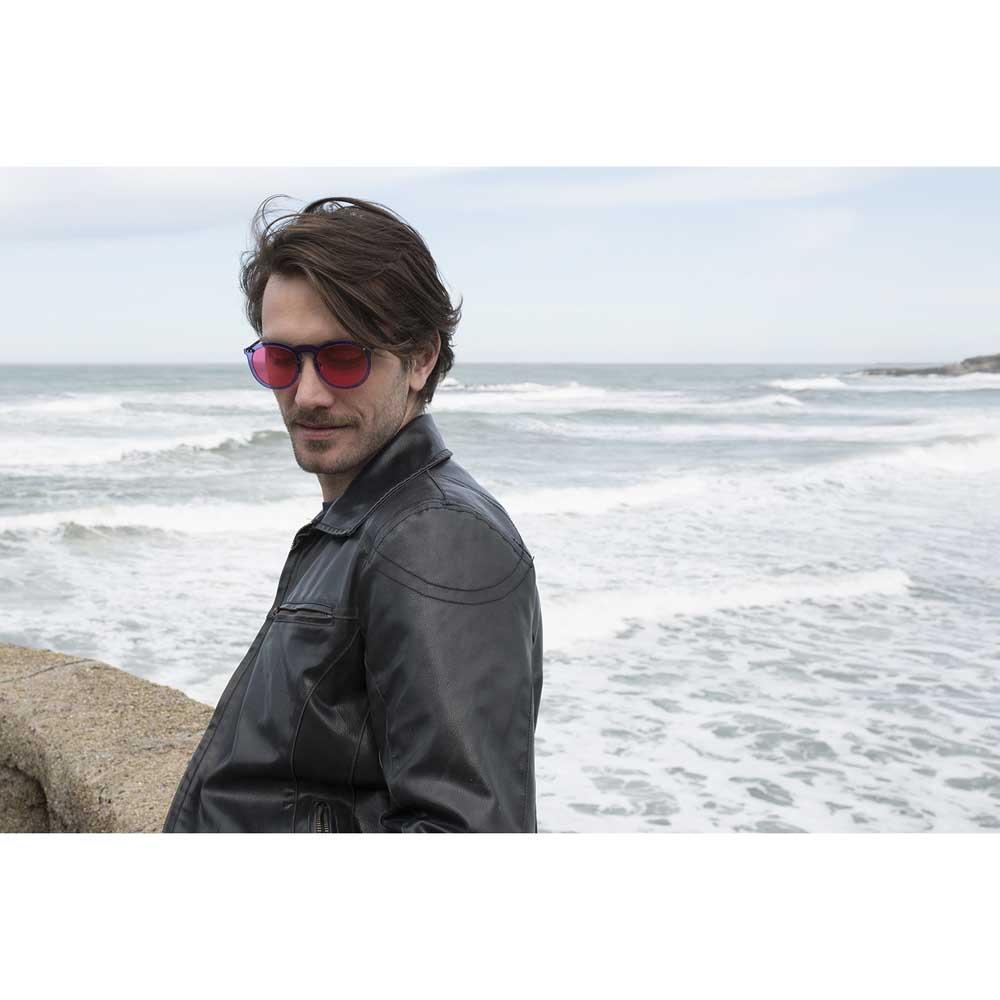 Купить Ocean sunglasses 20.19 поляризованные солнцезащитные очки Berlin Transparent Pink Transparent Dark Blue / Metal Black Temple/CAT2 7ft.ru в интернет магазине Семь Футов