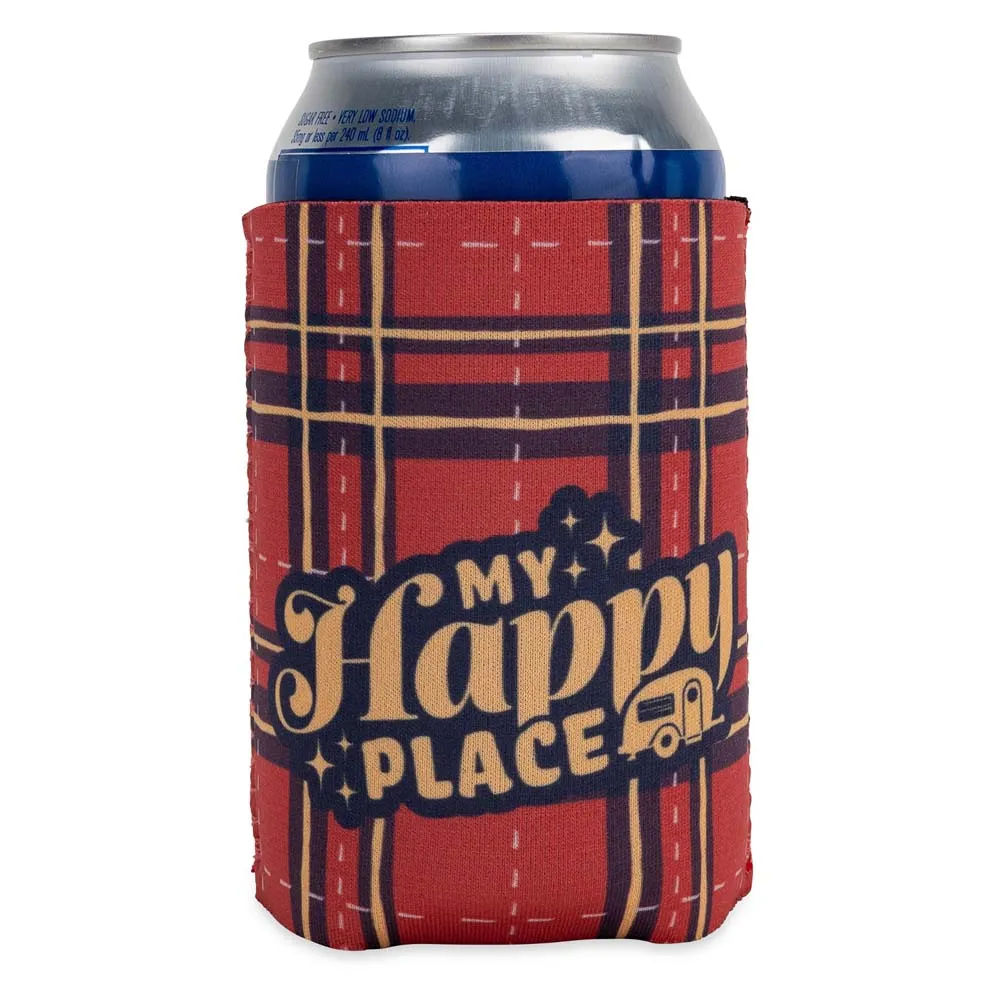 Купить Camco 17-53479 Держатель для банок Happy Place  Red Plaid 7ft.ru в интернет магазине Семь Футов