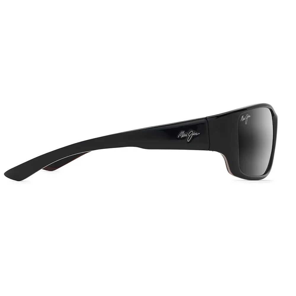 Купить Maui jim 810-07e-os поляризованные солнцезащитные очки Local Kine Shiny Black / Grey / Maroon 20x10x10 Neutral Grey/CAT3 7ft.ru в интернет магазине Семь Футов