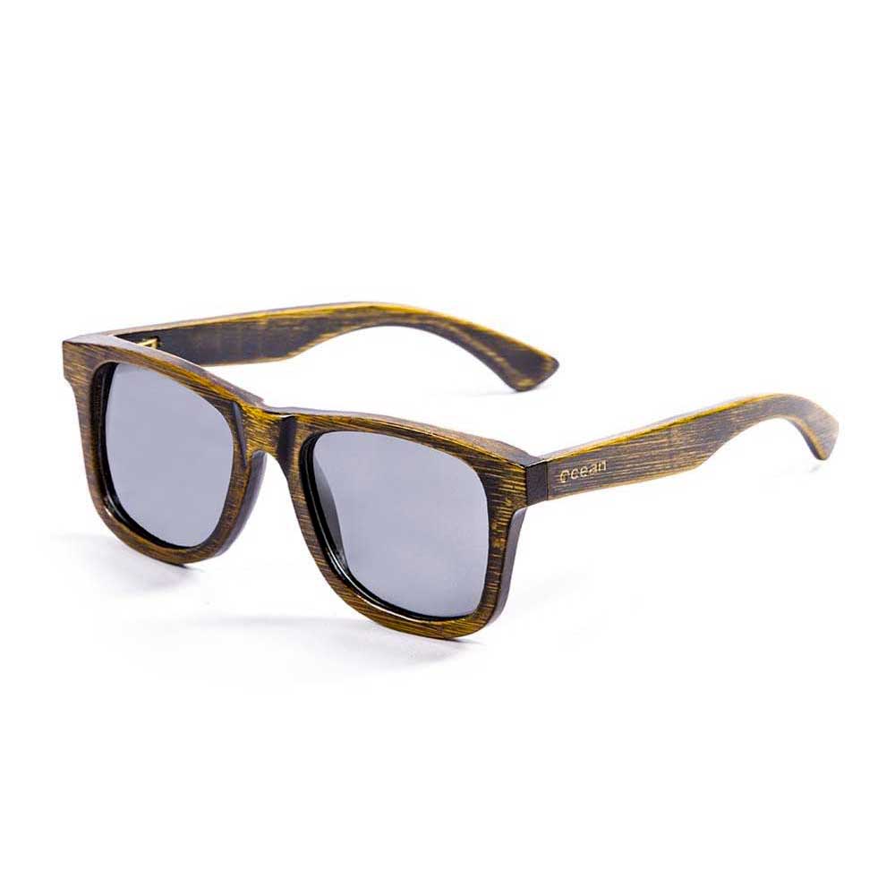 Купить Ocean sunglasses 53002.01 поляризованные солнцезащитные очки Nelson Bamboo Black / Smoke 7ft.ru в интернет магазине Семь Футов