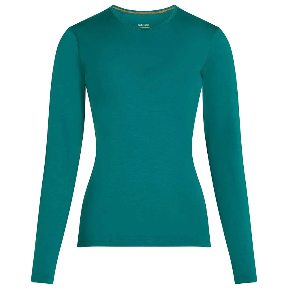 Купить Icebreaker 1043750lg/xs Базовый слой с длинным рукавом Merino 200 Oasis Crewe Tidal Teal 30x25x2 7ft.ru в интернет магазине Семь Футов