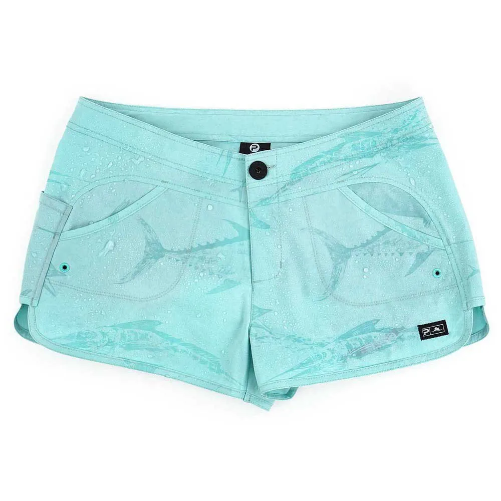 Купить Pelagic 2001211004-tur-10 Шорты Deep Sea Gyotaku Turquoise 40x25x3 7ft.ru в интернет магазине Семь Футов