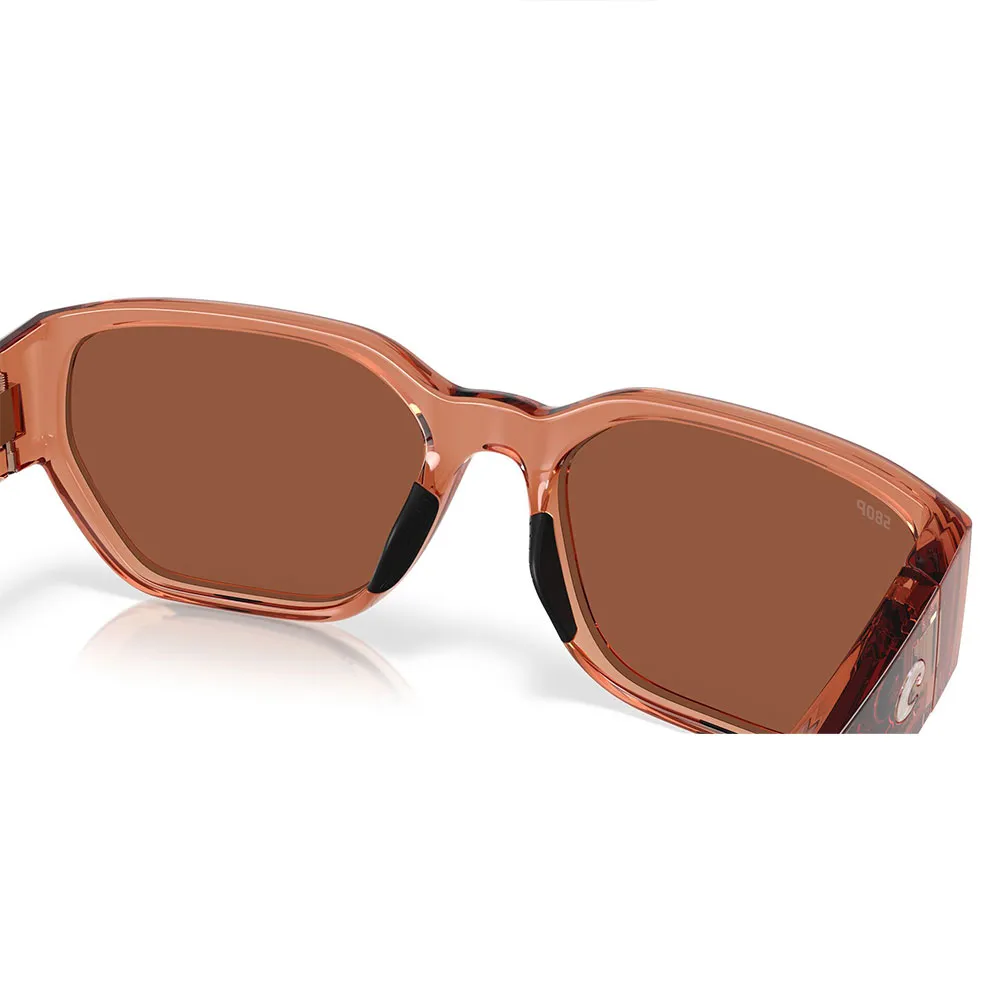 Купить Costa 06S9125-91250658 поляризованные солнцезащитные очки Clemente Translucent Pink Sands / Translucent Pink Sands Copper 580P/CAT3 7ft.ru в интернет магазине Семь Футов
