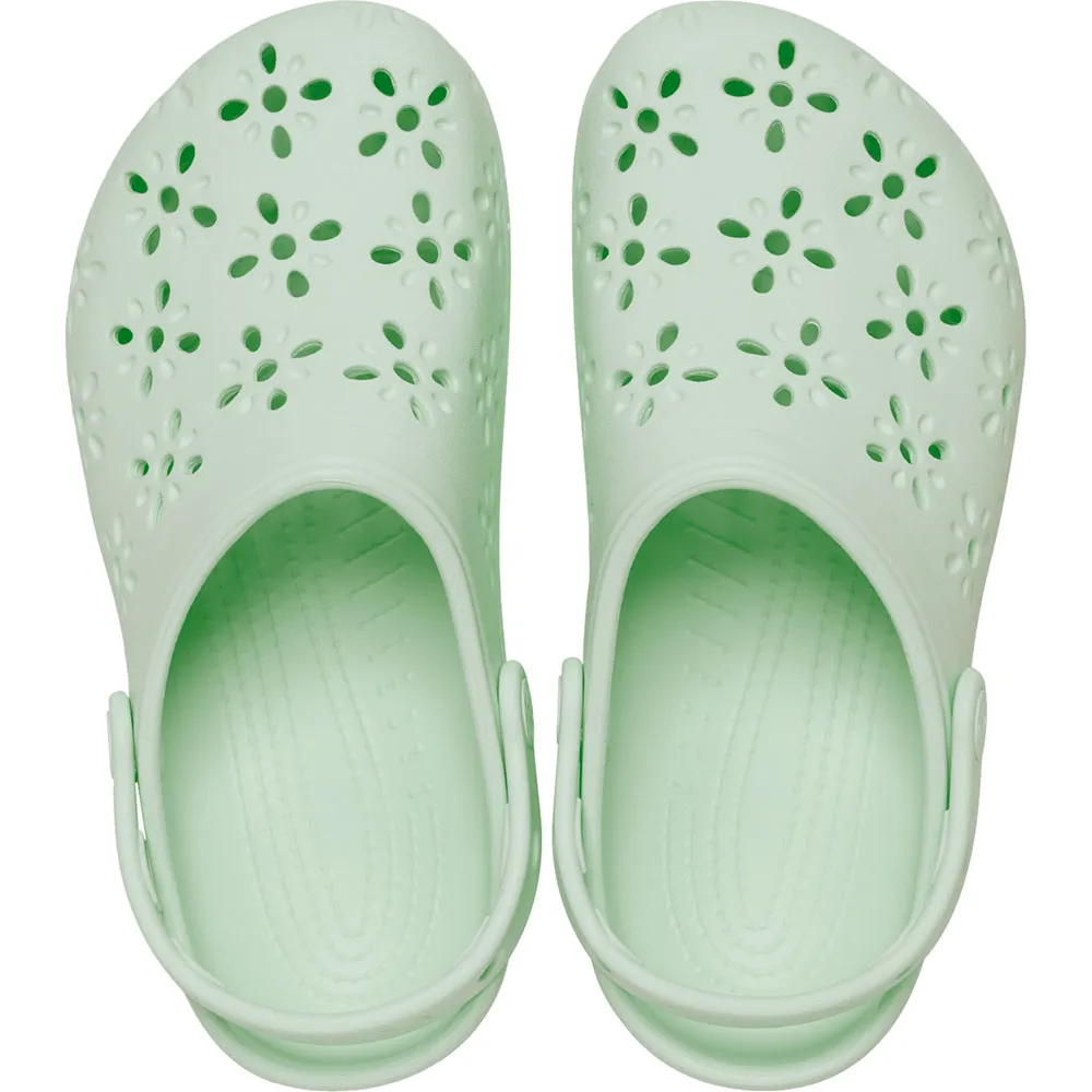 Купить Crocs 210927-3yh-m6/w8 Деревянные башмаки Classic Floral Cut Out Jade Tint 35x25x15 EU 38 7ft.ru в интернет магазине Семь Футов